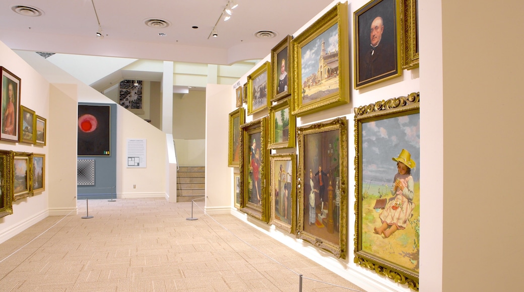 Museum London showing interior views and art