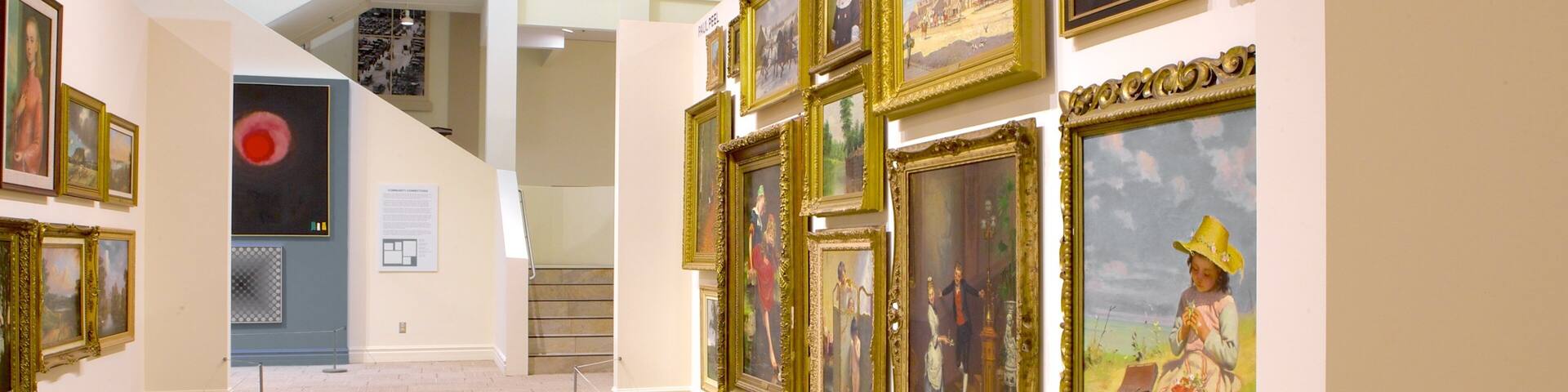 Museum London showing interior views and art