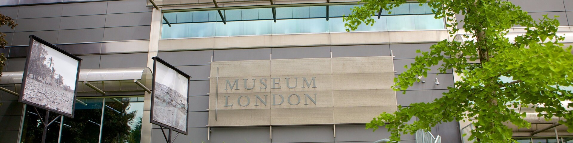 Museum London featuring modern architecture and signage