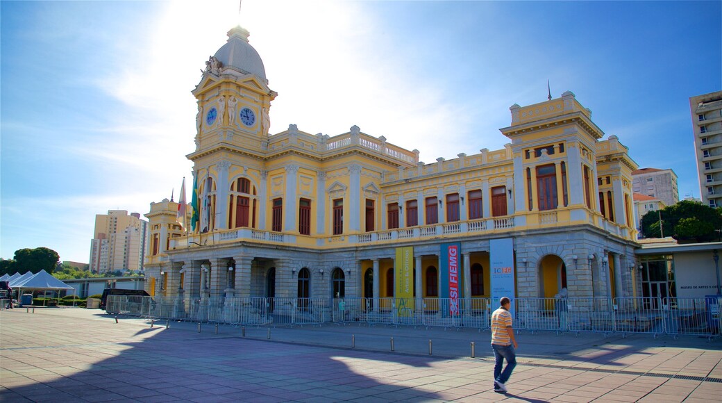 Museum of Arts and Craft featuring heritage architecture and a square or plaza as well as an individual male
