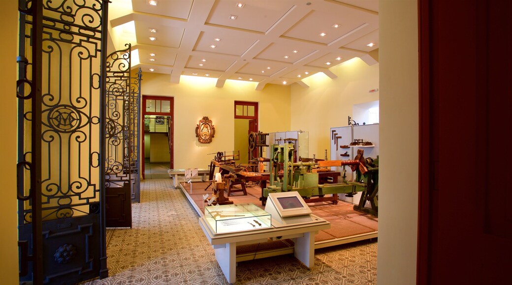 Museo de Arte y Artesanías mostrando vistas de interior y elementos patrimoniales