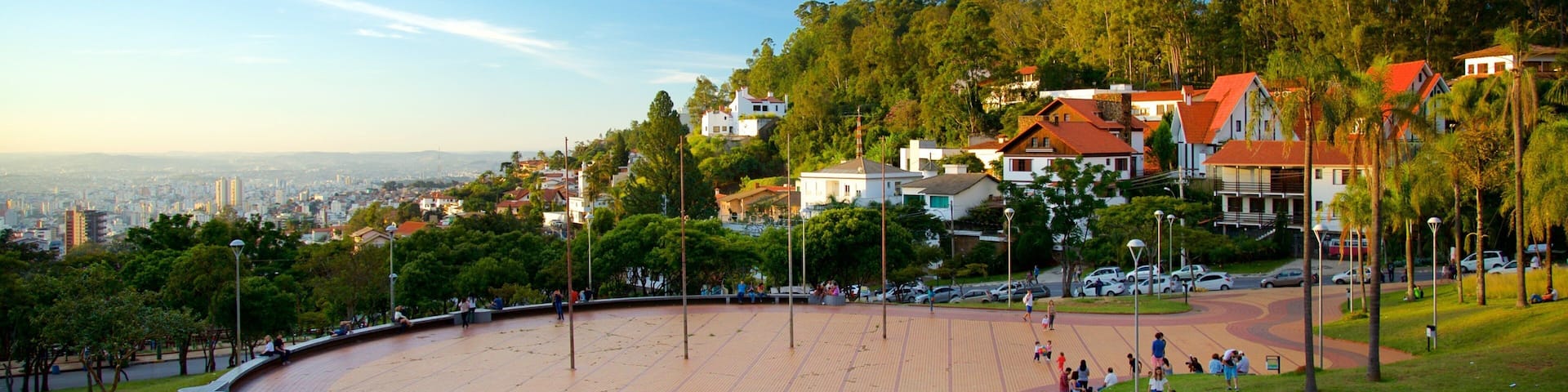 Pope\'s Square which includes a park as well as a small group of people
