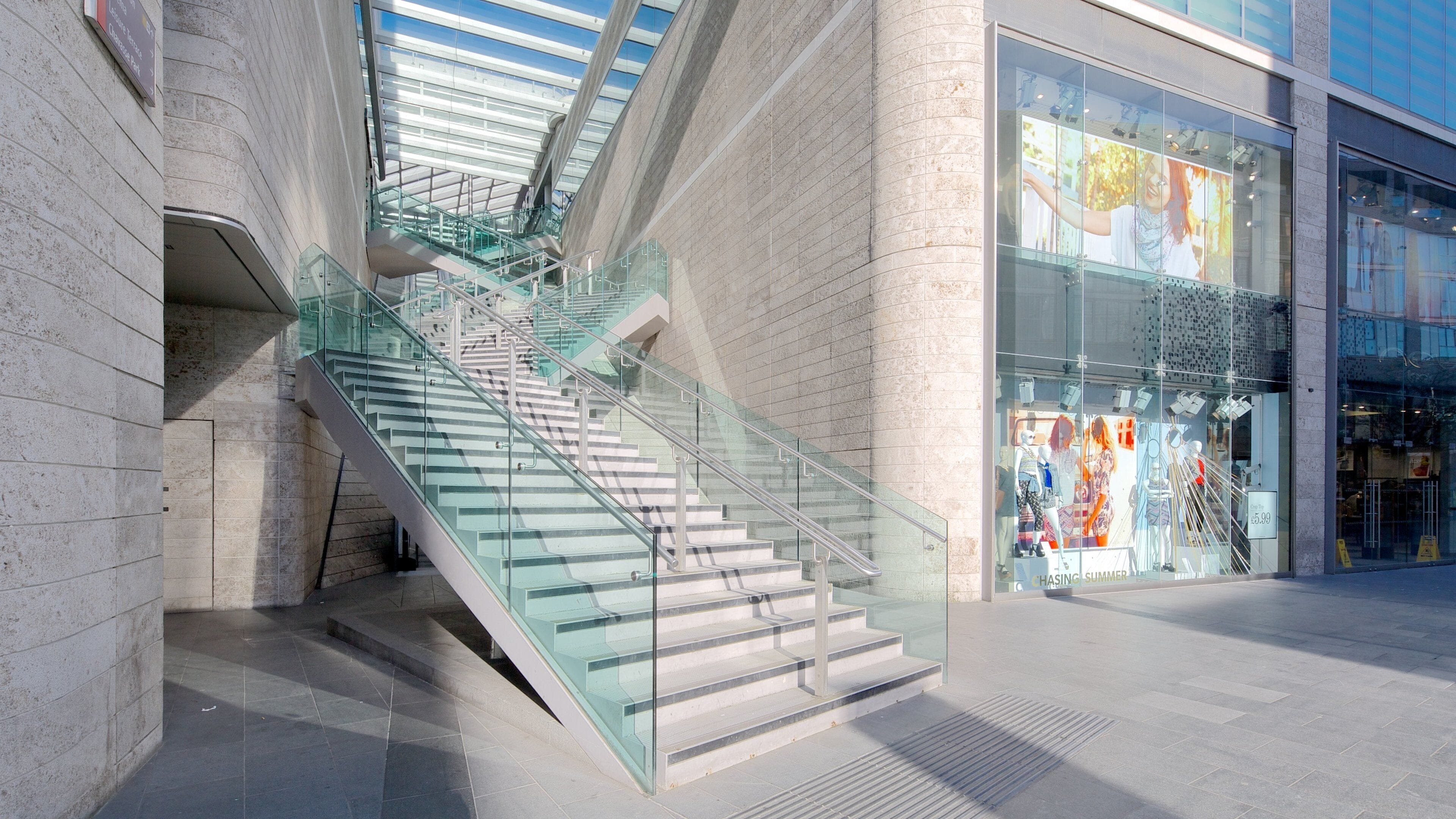 Liverpool ONE featuring modern architecture