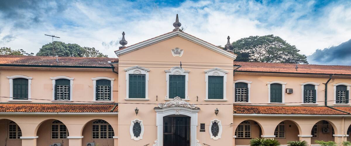 Ribeirão Preto, São Paulo/Brazil - Circa February 2023: Aerial view of Sao Paulo University in Ribeirao Preto. Medicine
