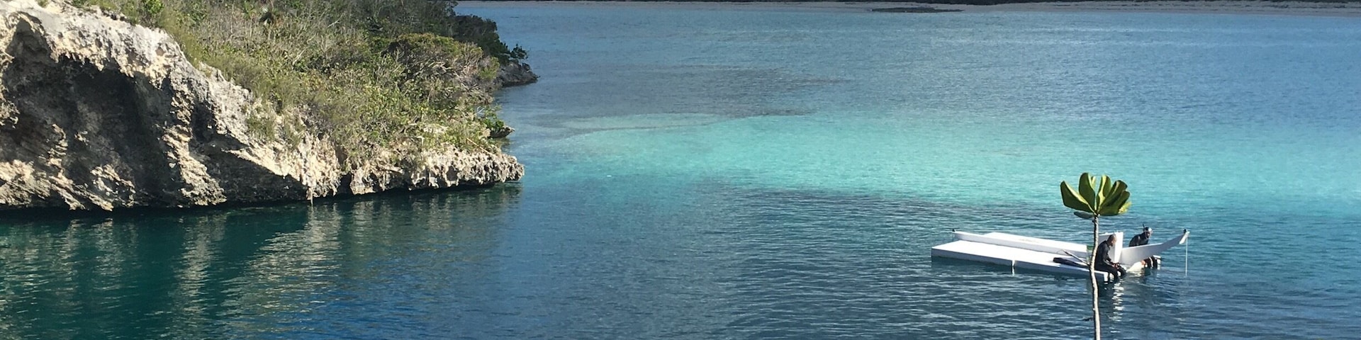 Deans blue hole. Once we got in the water and stood on the edge, my blood pressure rose. It's beautiful and very intimidating! #deadmanscay #bahamas