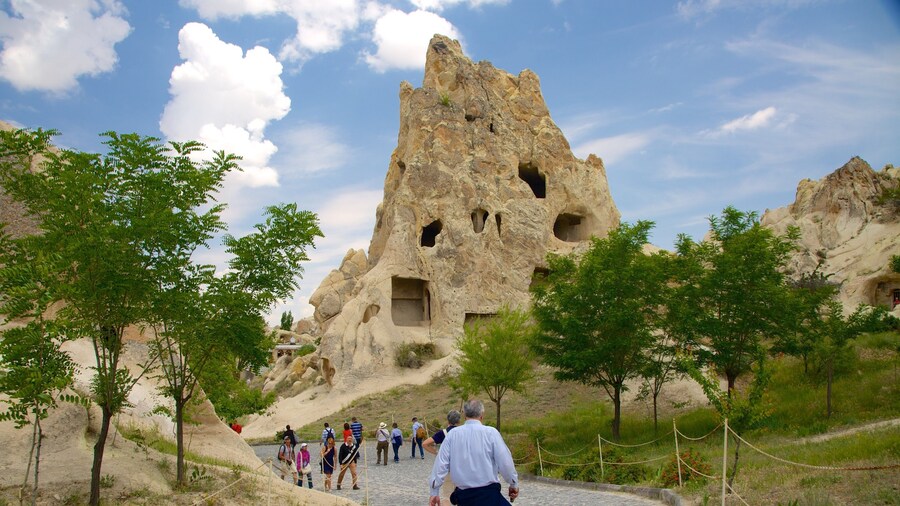 Goreme Open Air Museum featuring mountains