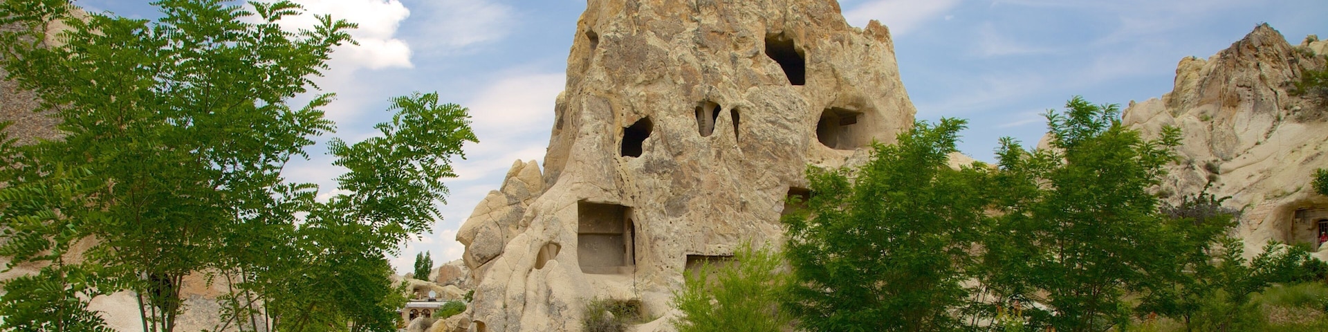 Goreme Open Air Museum featuring mountains
