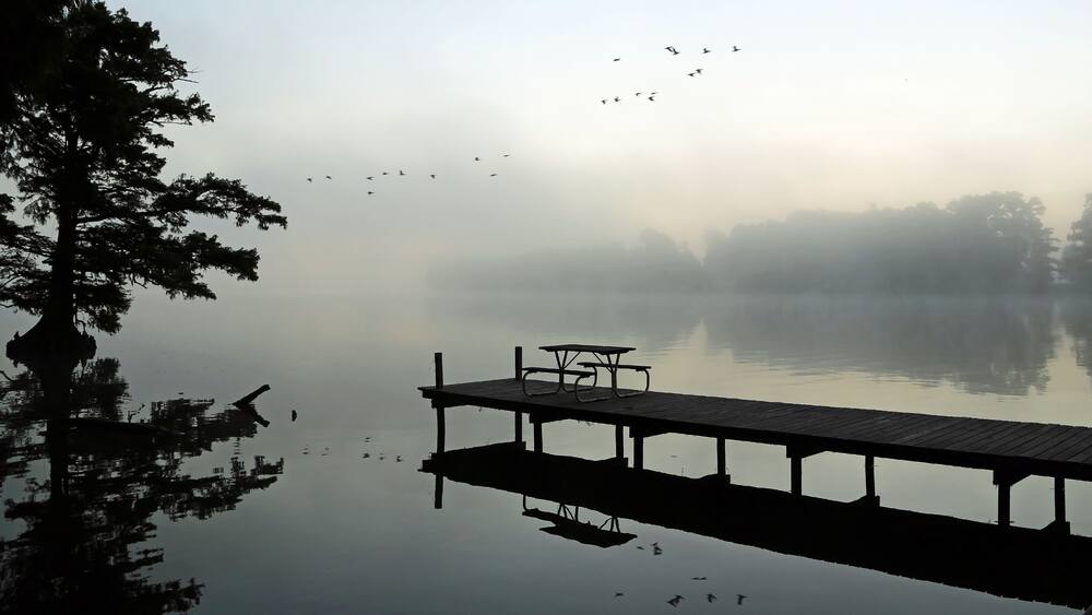 The pier at sunrise - Reelfoot Lake State Park, Tennessee