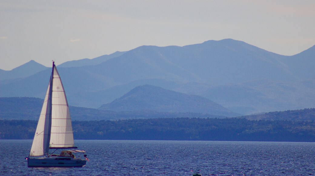 Nice afternoon for a sail on Lake Champlain with the Adirondacks as a backdrop. Wonderful!