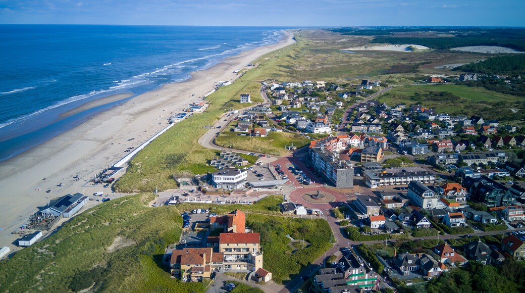 Strand und Dünen in Bergen aan Zee Holland Niederlande