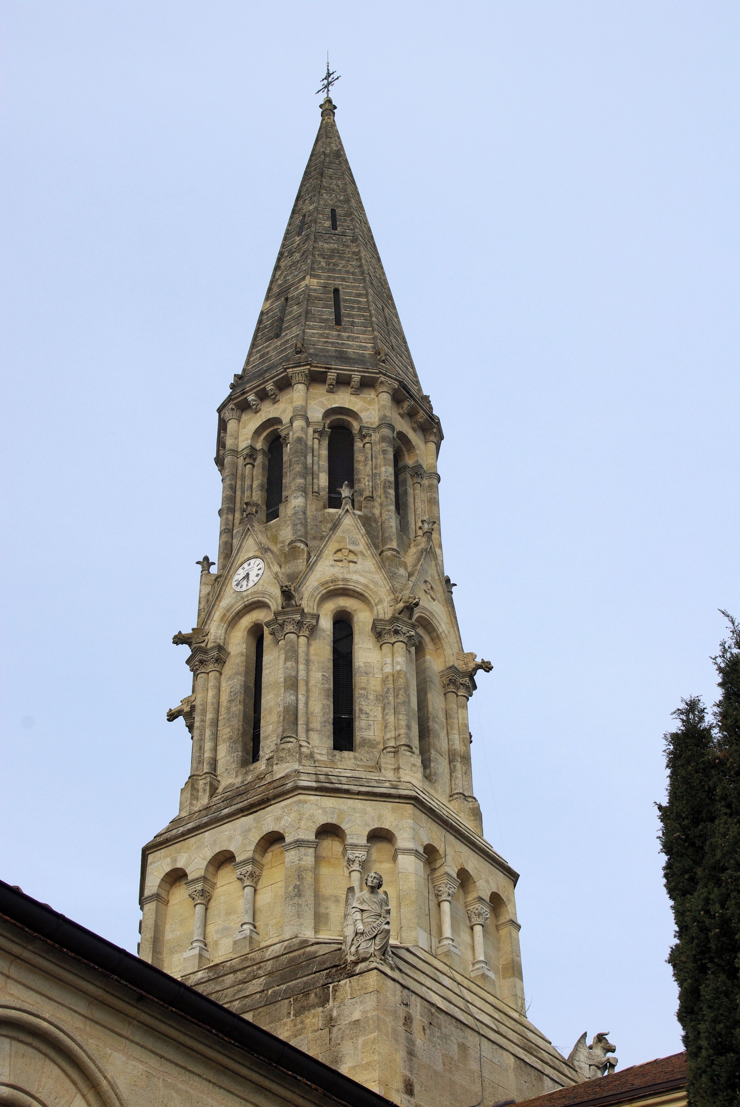 Church of Saint John of Étampes in La Brède (Gironde, France). National Heritage Site of France.