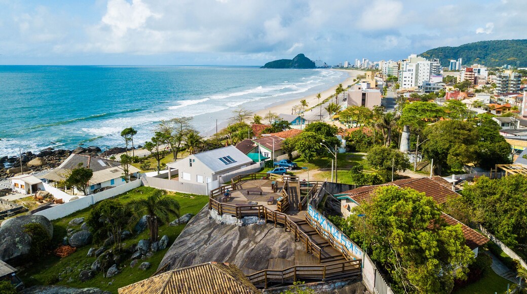 Matinhos - PR. Aerial view of the Mirante das Pedras, in Matinhos, Paraná, Brazil