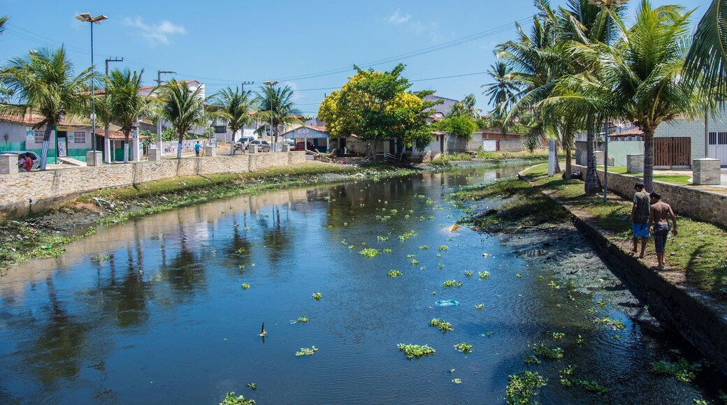River Maceio running through Touros in the northeast of Brazil