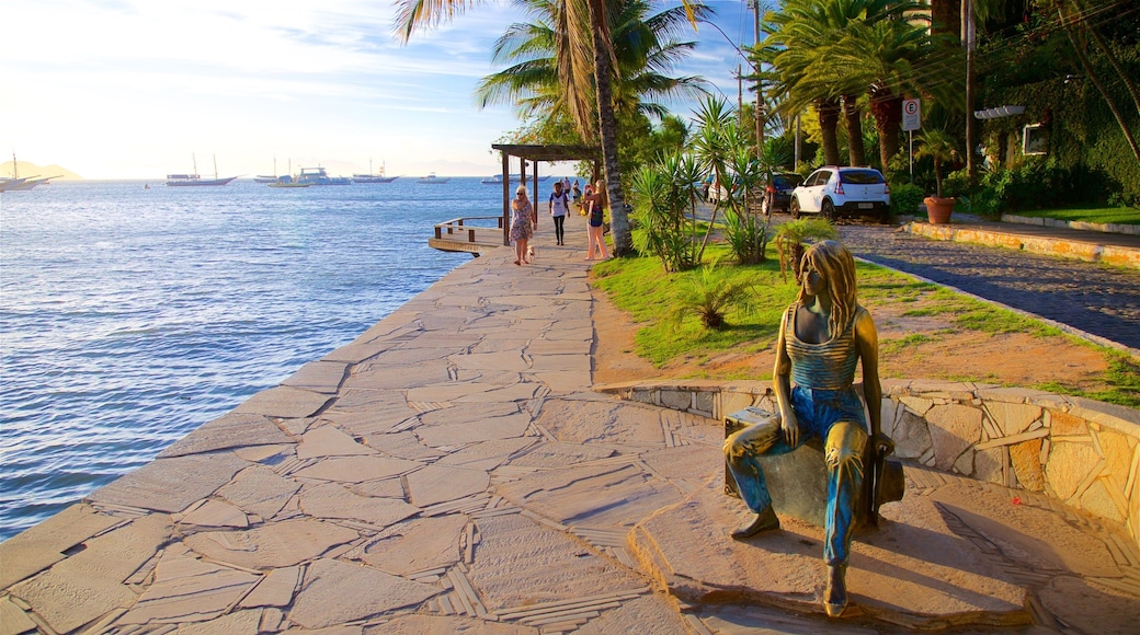 Brigitte Bardot Statue featuring outdoor art, a statue or sculpture and general coastal views