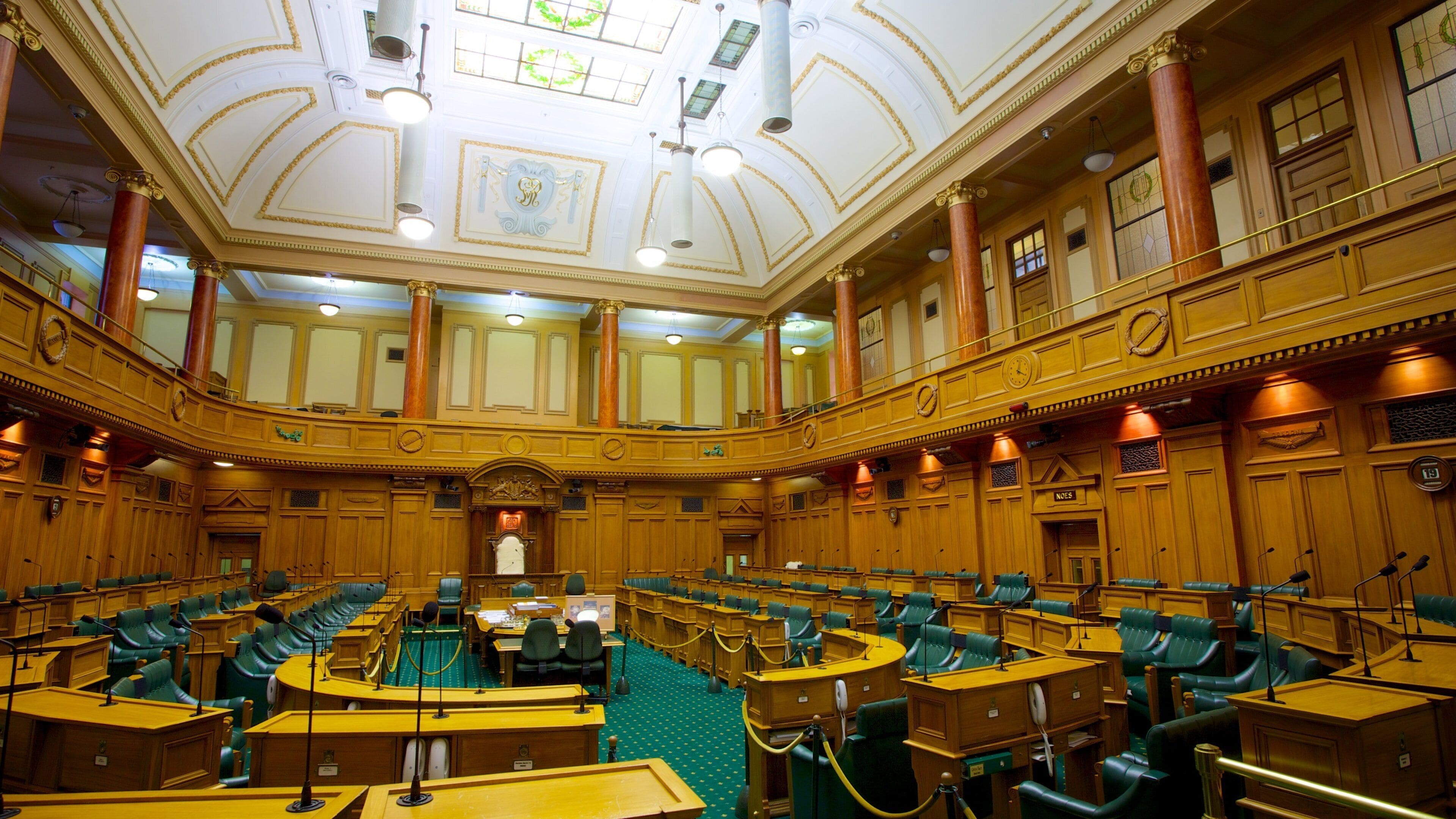 Wellington Parliament featuring interior views, heritage architecture and heritage elements
