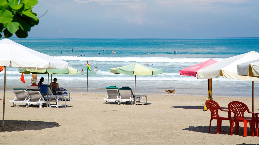 Double Six Beach showing tropical scenes and a beach