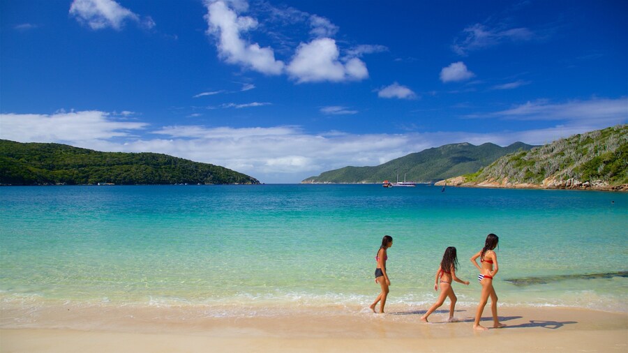 Forno Beach which includes a sandy beach, general coastal views and swimming