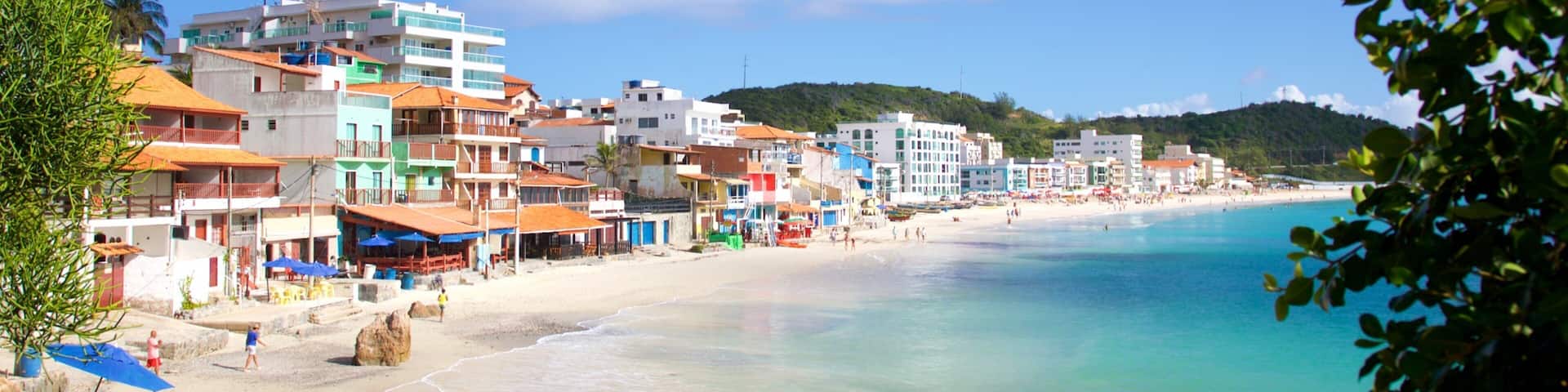 Prainha Beach which includes a beach, general coastal views and a coastal town