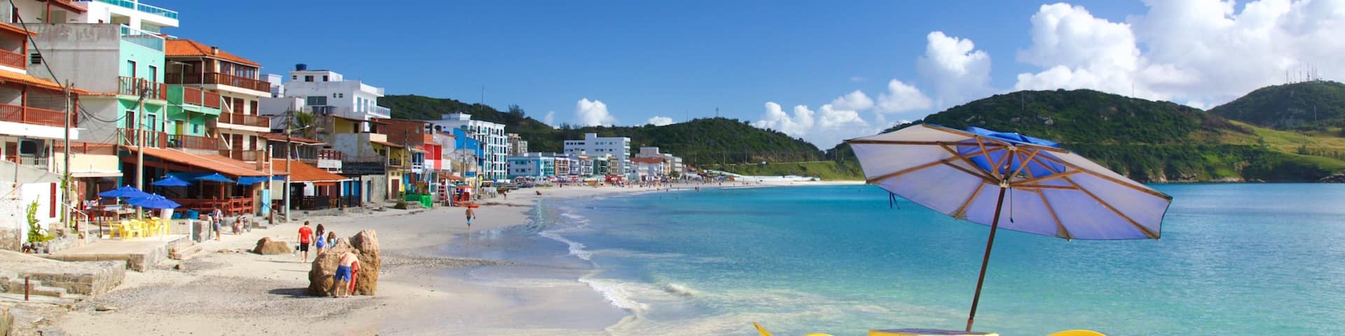 Prainha Beach featuring a sandy beach, general coastal views and a coastal town