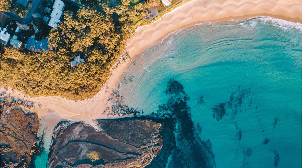 Mollymook beach during sunrise, South Coast, NSW, Australia.