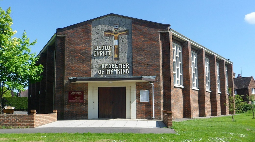 Church of Jesus Christ Redeemer of Mankind, St Nicolas' Avenue, Cranleigh, Borough of Waverley, Surrey, England. The Roman Catholic parish church of Cranleigh.