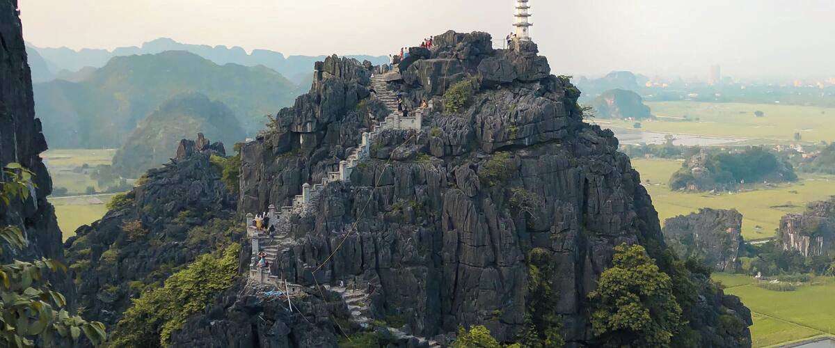 This place looks unreal, there's quite a hike to the top but it is 100% worth it for the views you get over Ninh Binh Vietnam!