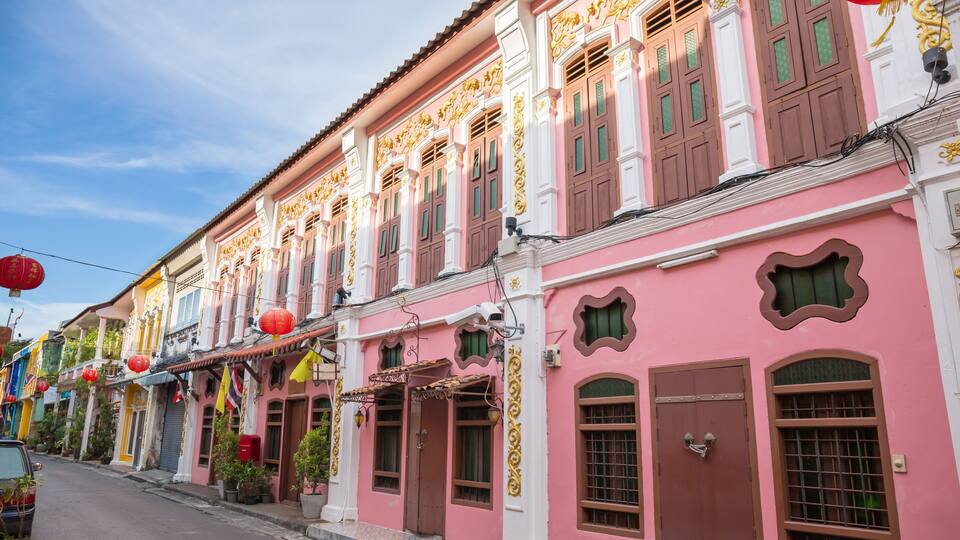 The Old Town Phuket Chino Portuguese Style at soi rommanee talang road., Phuket Town, Phuket, Thailand, Landmark