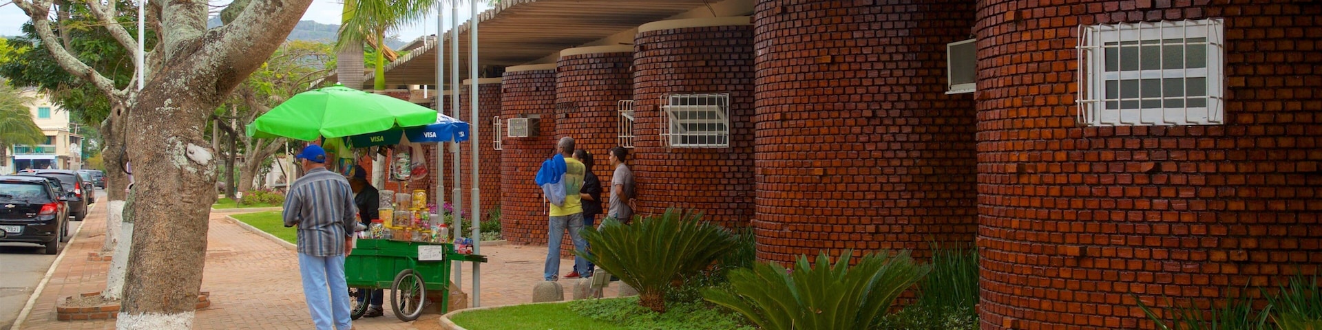 Arraial do Cabo Municipal City Hall showing street scenes as well as an individual male