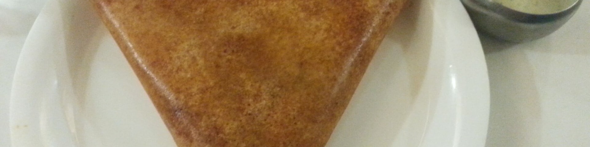 Delicious and filling "masala dosa" dish traditionally found in South India. Damn I really wanna eat some now!