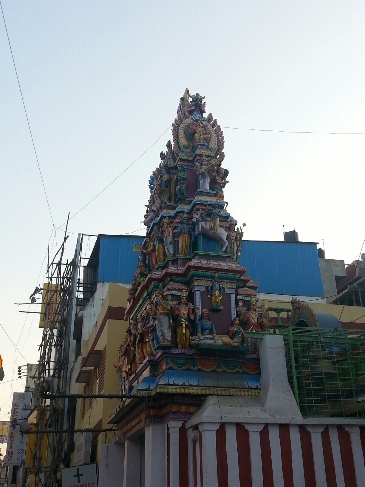 One of the many temples in Bangalore. 