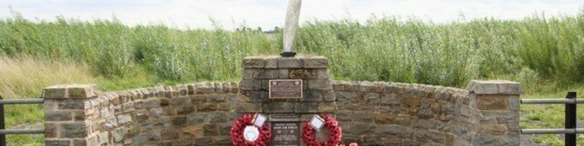 USAAF memorial. Memorial to the US airmen of wartime Goxhill.