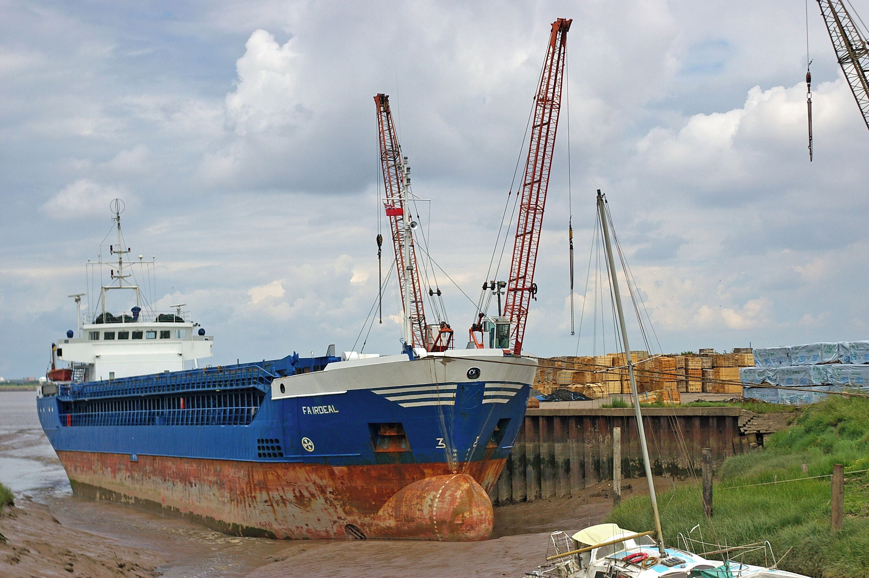 Barrow Haven Timber Wharf The wharf deals mainly with timber imported from the Baltic.