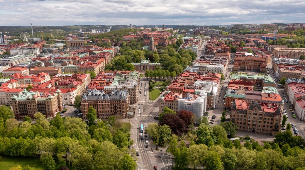 Sweden, Vastra Gotaland County, Gothenburg, Aerial view ofVasastaden district