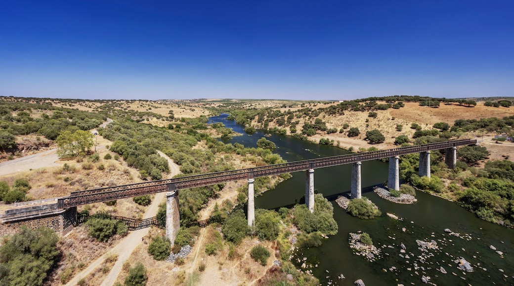 Guadiana Railway Bridge near Beja, Moura Branch, National Route 260, Alentejo, Portugal