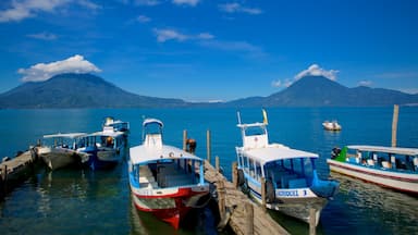 Panajachel showing a bay or harbor, a lake or waterhole and boating