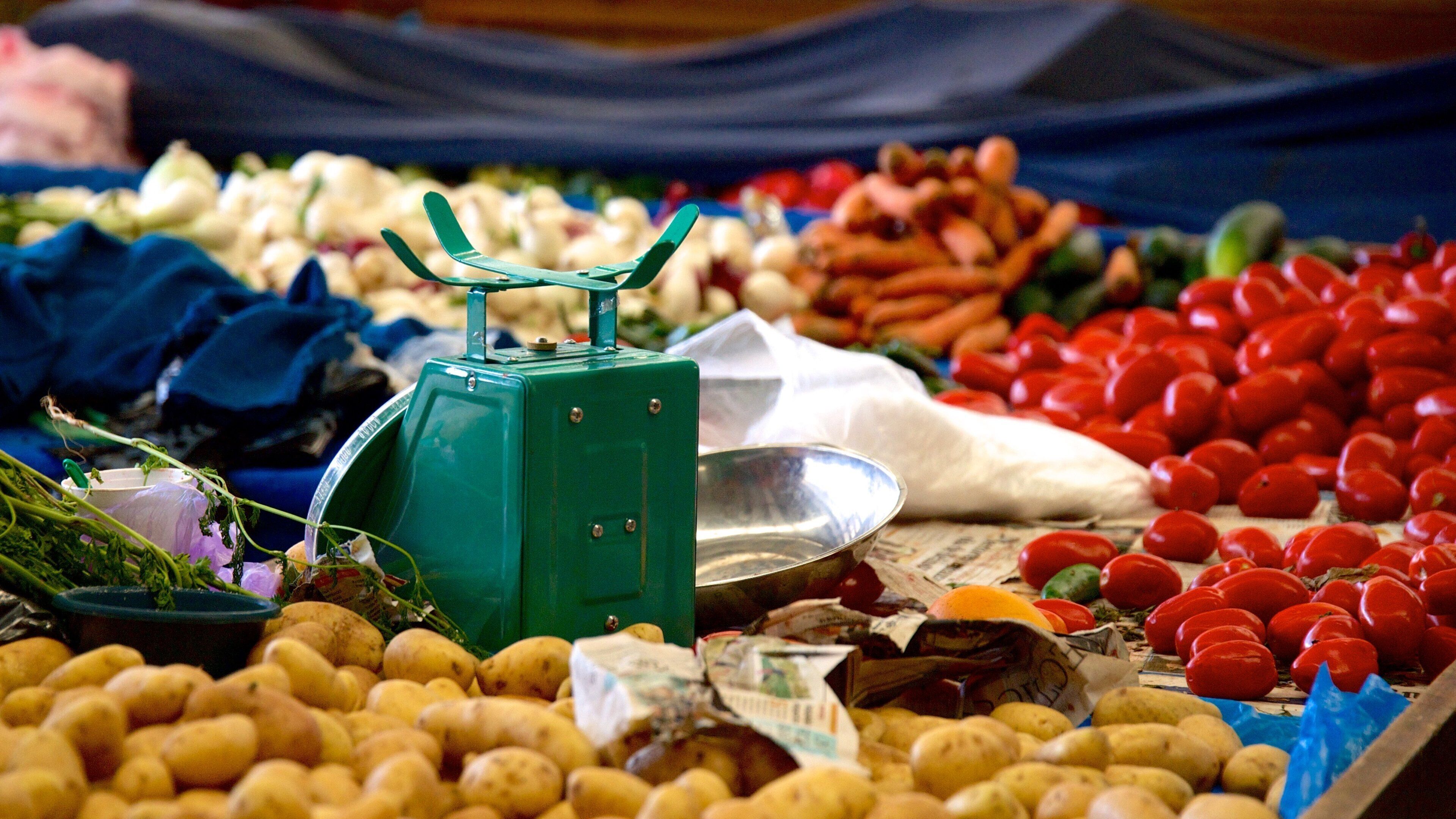 Panajachel Municipal Market som visar marknader