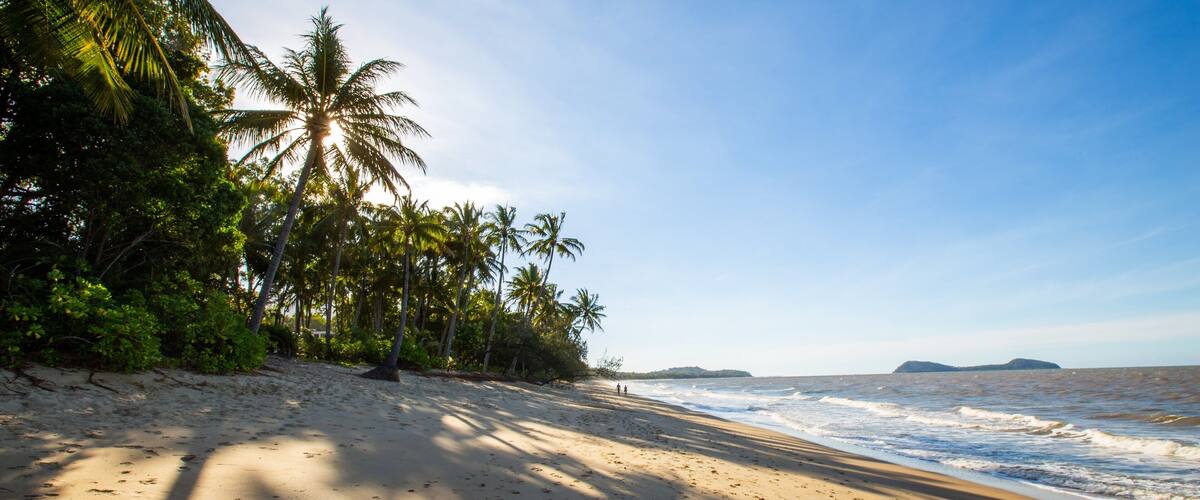 Clifton Beach which includes tropical scenes, a beach and general coastal views