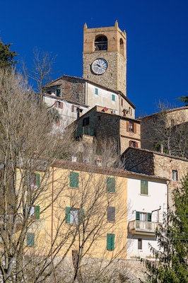 The old city center of Macerata Feltria, small town in the Pesaro-Urbino province in central Italy