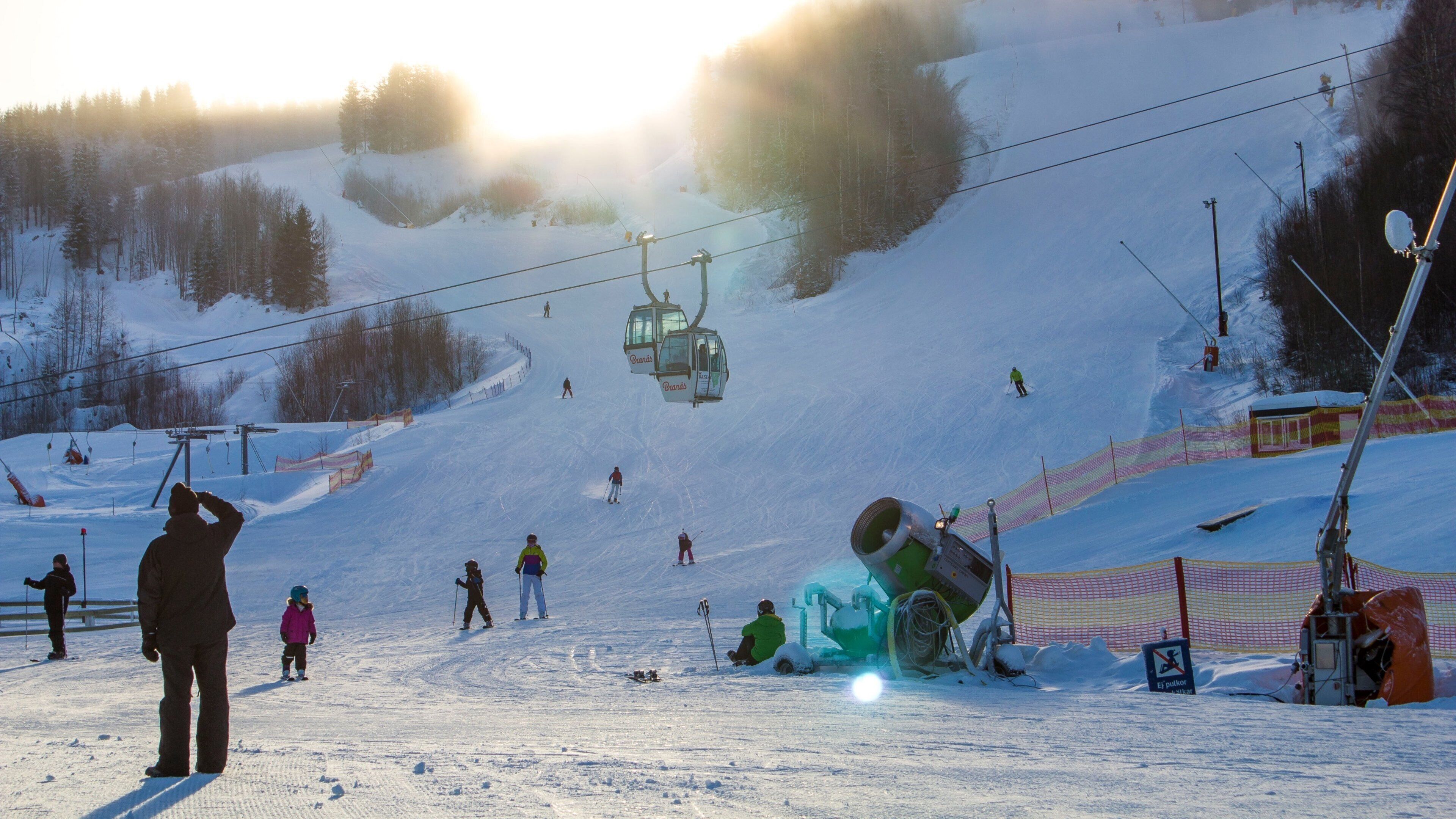 Branas Ski Resort featuring a gondola and snow