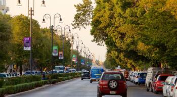 Paseo de Montejo welches beinhaltet Sonnenuntergang