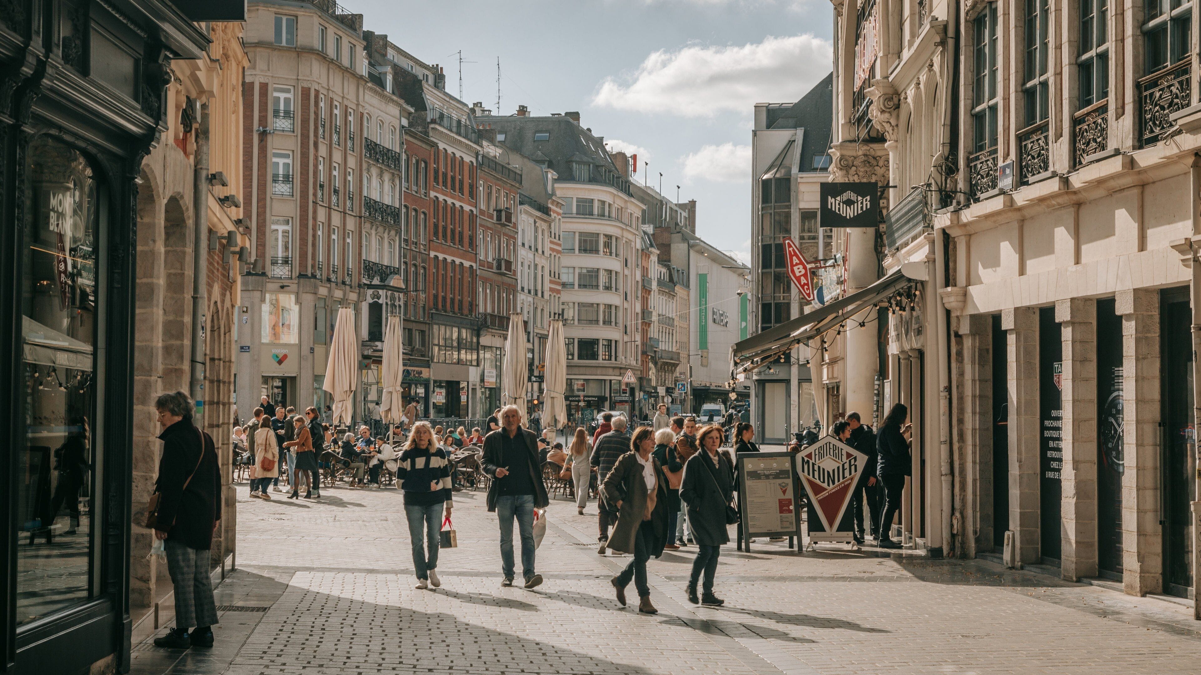 Old Lille which includes street scenes and a city
