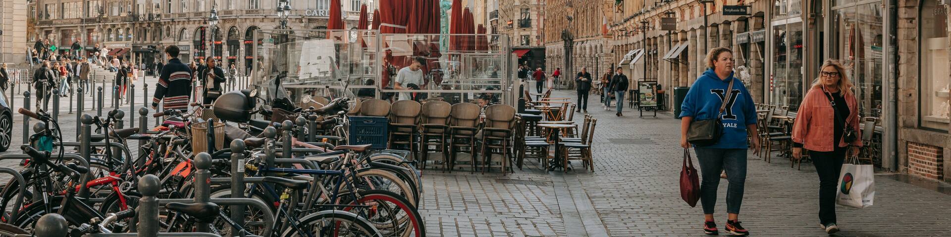 Old Lille featuring heritage architecture, a city and street scenes