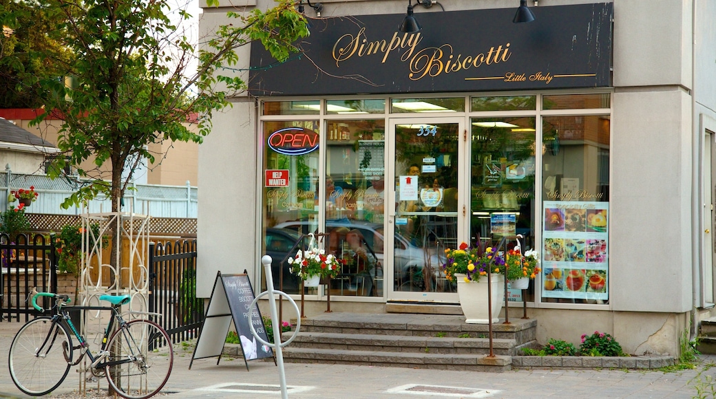 Little Italy som omfatter skiltning og gadeliv