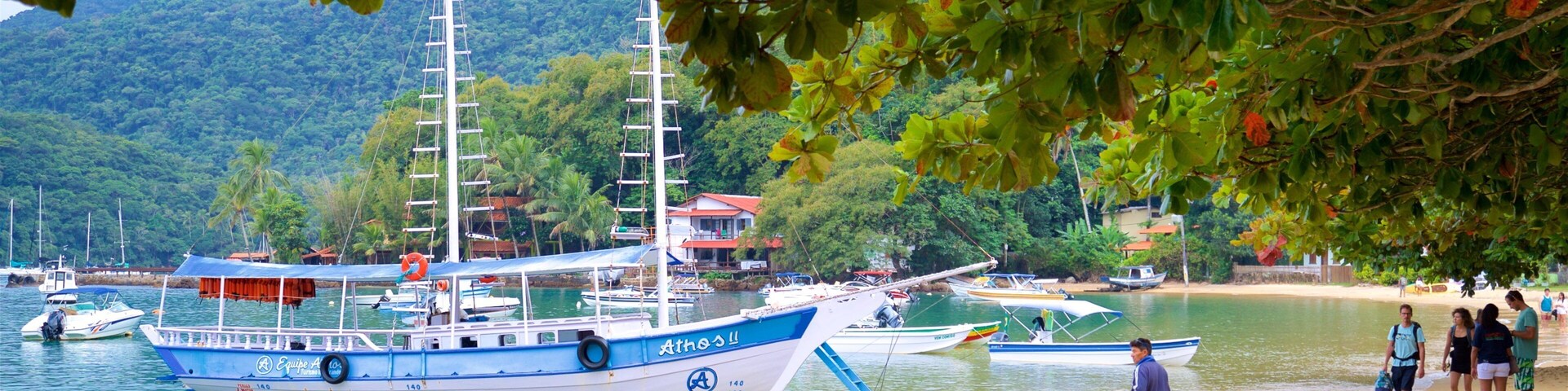 Abraao Beach featuring general coastal views, a beach and a bay or harbor