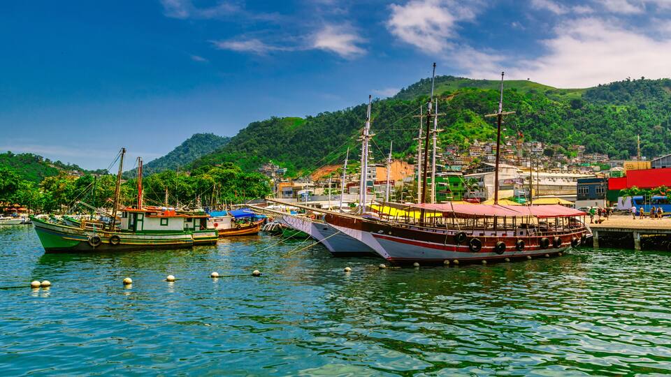 Port in Angra dos Reis, Rio de Janeiro. Brazil