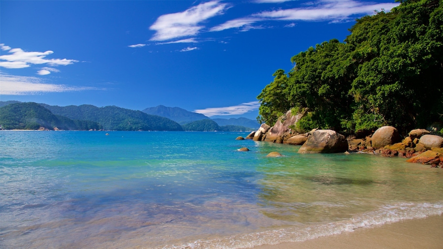 Ranch Beach showing general coastal views and a beach