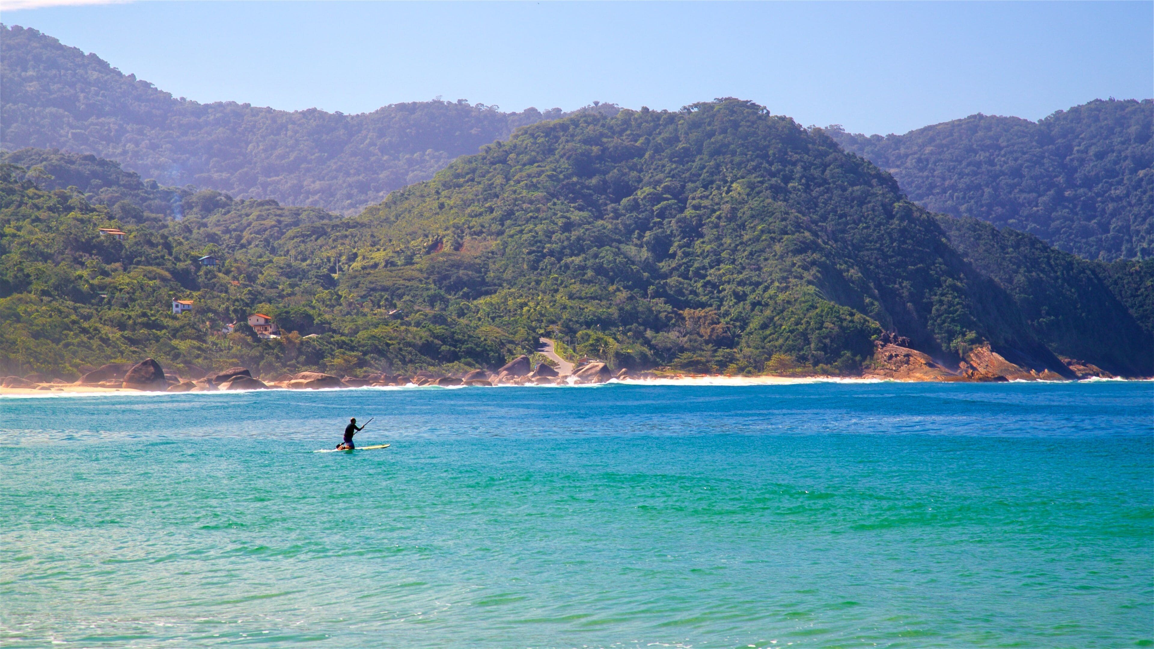 Ranch Beach showing kayaking or canoeing and general coastal views