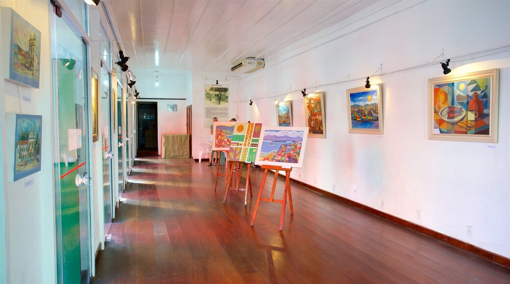 Culture House of Brazil Poets featuring art and interior views