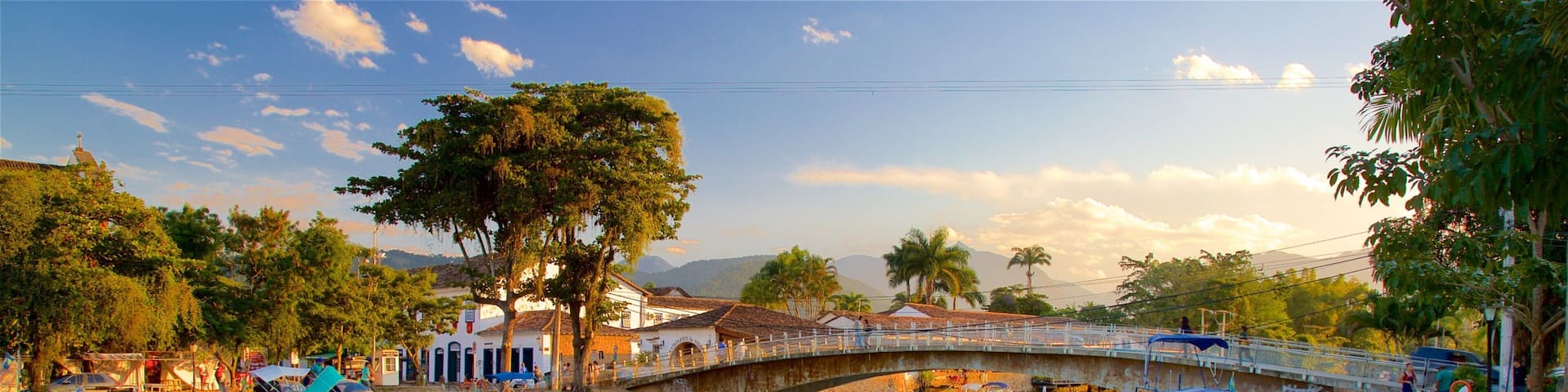 Paraty which includes a bridge and a river or creek