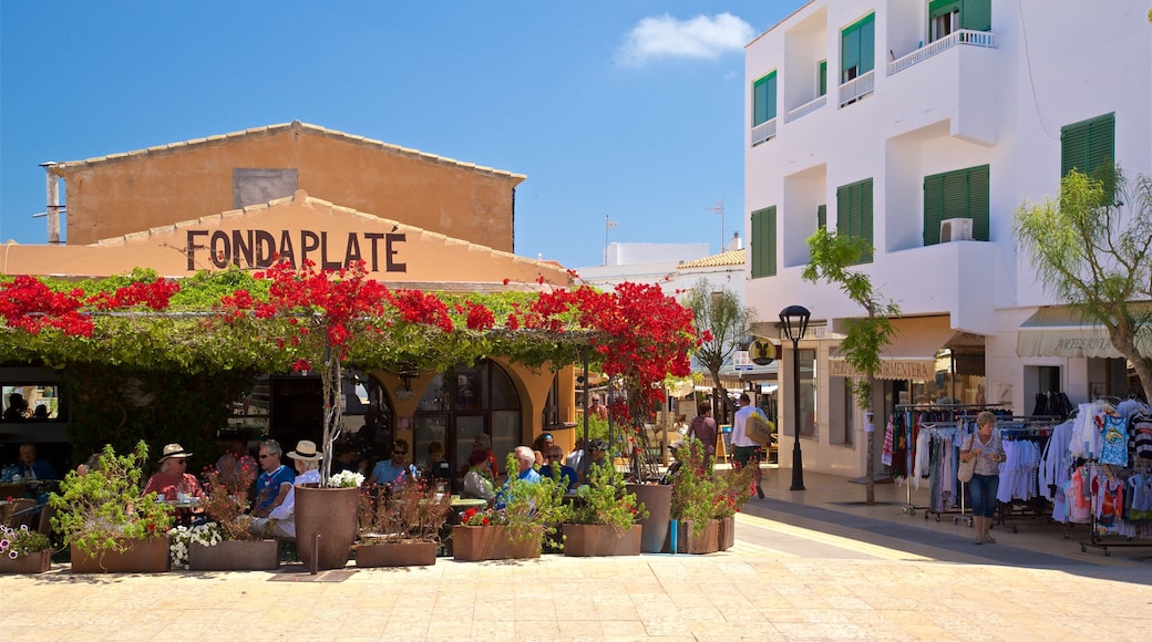 Formentera which includes flowers and signage